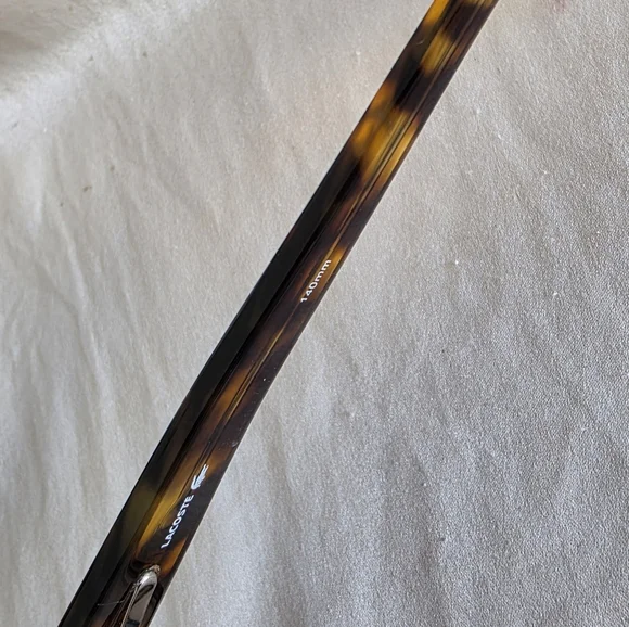 Lacoste LA1204T Tortoiseshell Rectangular Glasses -3.50 Rx - Picture 8 of 12
